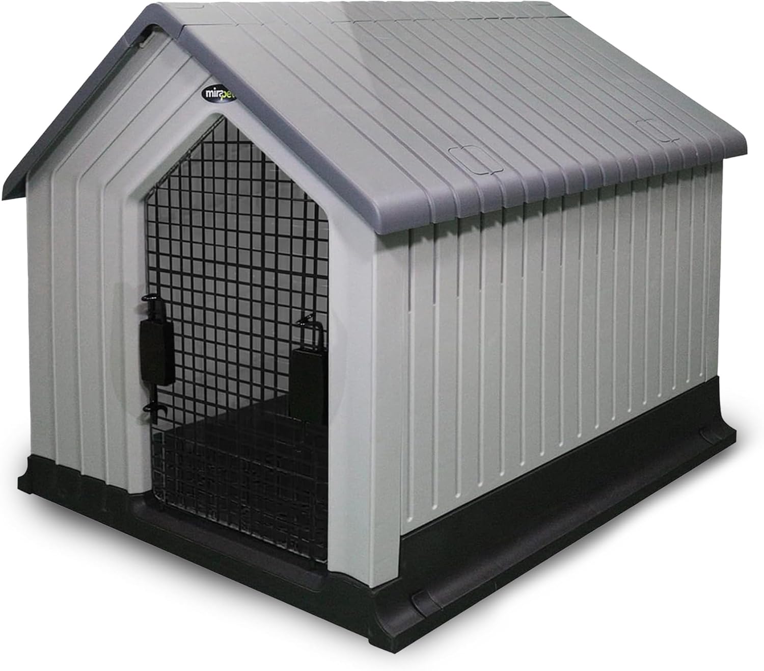 Dog House, Indoor or Outdoor Durable Plastic Waterproof Animal Shelter, Large - Comfortable Pet House for All Seasons