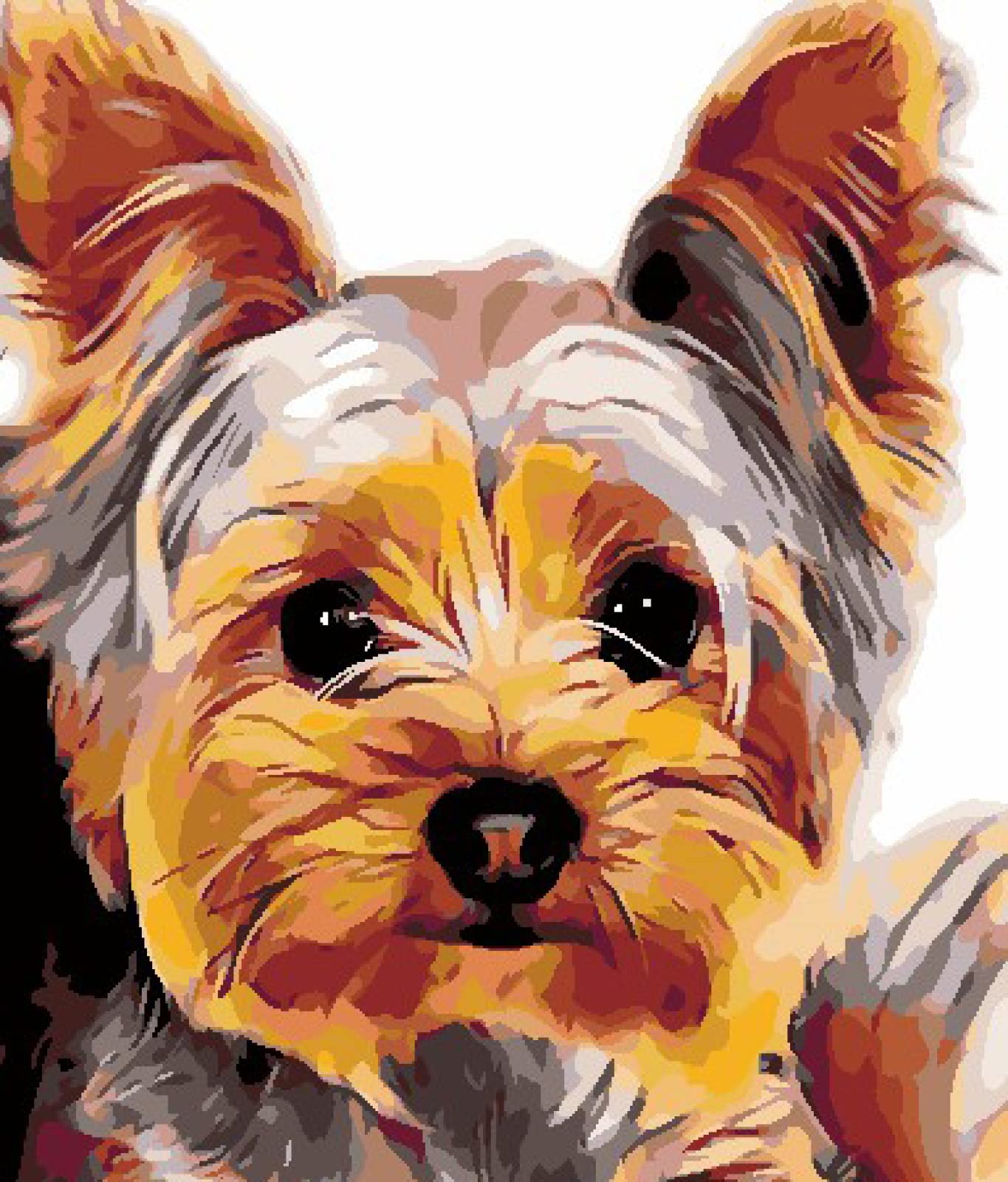 Kit de Broderie Point de Croix 11CT Motif Chiot Multicolore 40x50 - 8