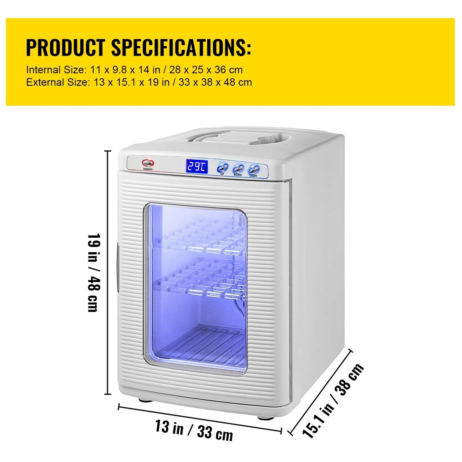 Incubadora de reptiles de 25 L, laboratorio científico, incubadora automática de cría de huevos, trabajo para termostatos, serpientes y tortugas