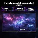 KTC Curved Gaming Monitor 32 Inch | QHD@185Hz (OC) | 1ms Response Time | HVA Panel, 1500R Curvature | 96% DCI-P3, 99% sRGB, 1.07 Billion Colors | HDR10 | VESA 100×100mm | Low Blue Light | H32S5 - 4