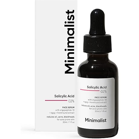 Minimalist 2% Salicylic Acid BHA Liquid Exfoliant for Pimple Free Radiant Skin