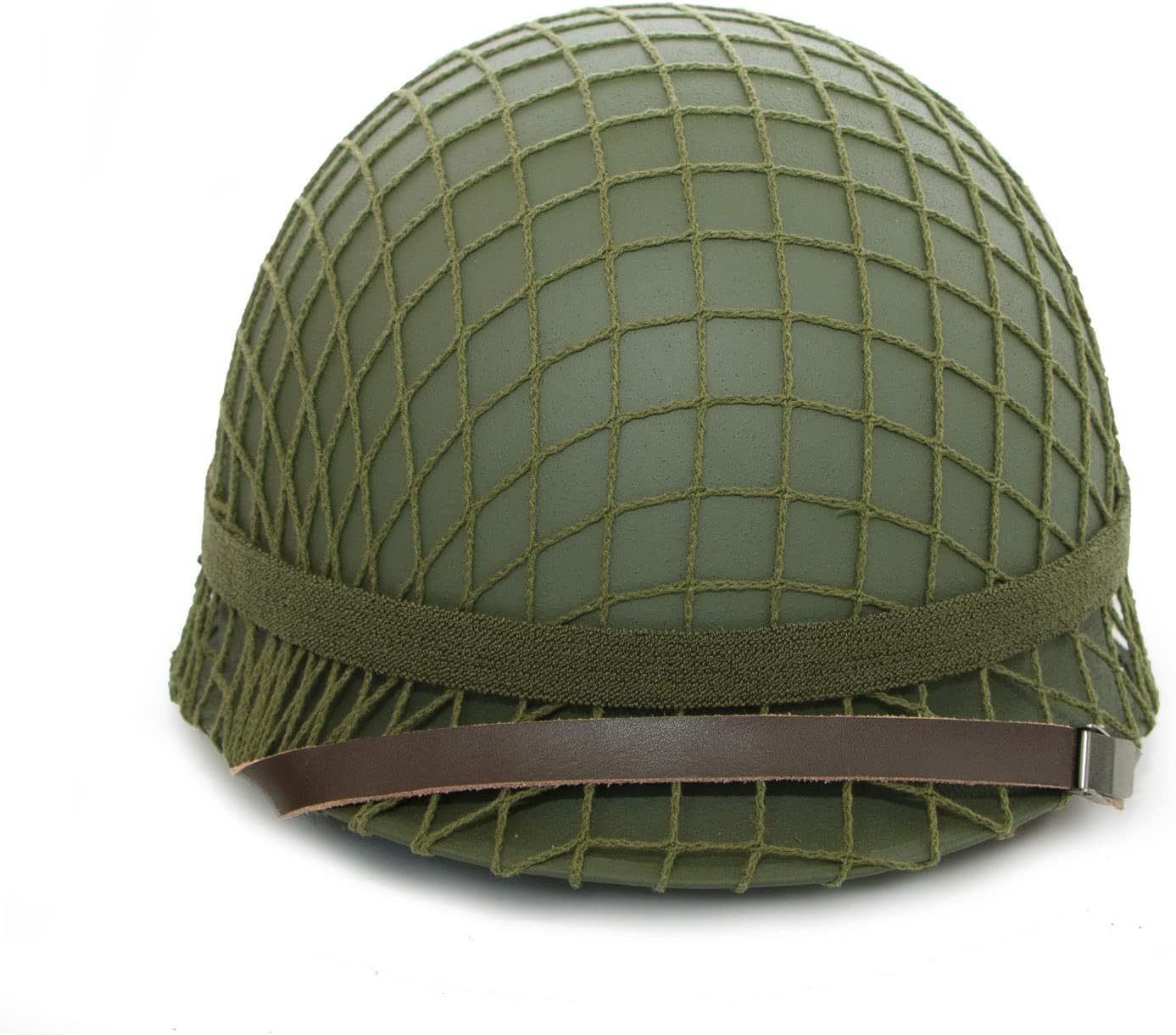 WWII US WW2 M1 Helmet Steel Shell with Net Cover Chin Strap