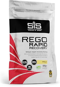 SiS REGO Rapid Recovery - Vegan-Friendly Protein Powder for Muscle Support - 21g Protein Per Serving - 15 Vitamins & Minerals - Sports Nutrition - Vanilla Flavor - 17.6oz