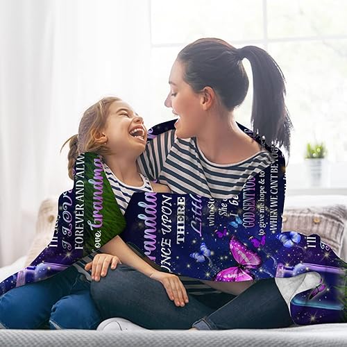 Miniatura 5 de Regalos para nieta de parte de la abuela, regalos para nieta, manta para nieta, manta para mi nieta para graduación de cumpleaños (50 x 40 pulgadas)