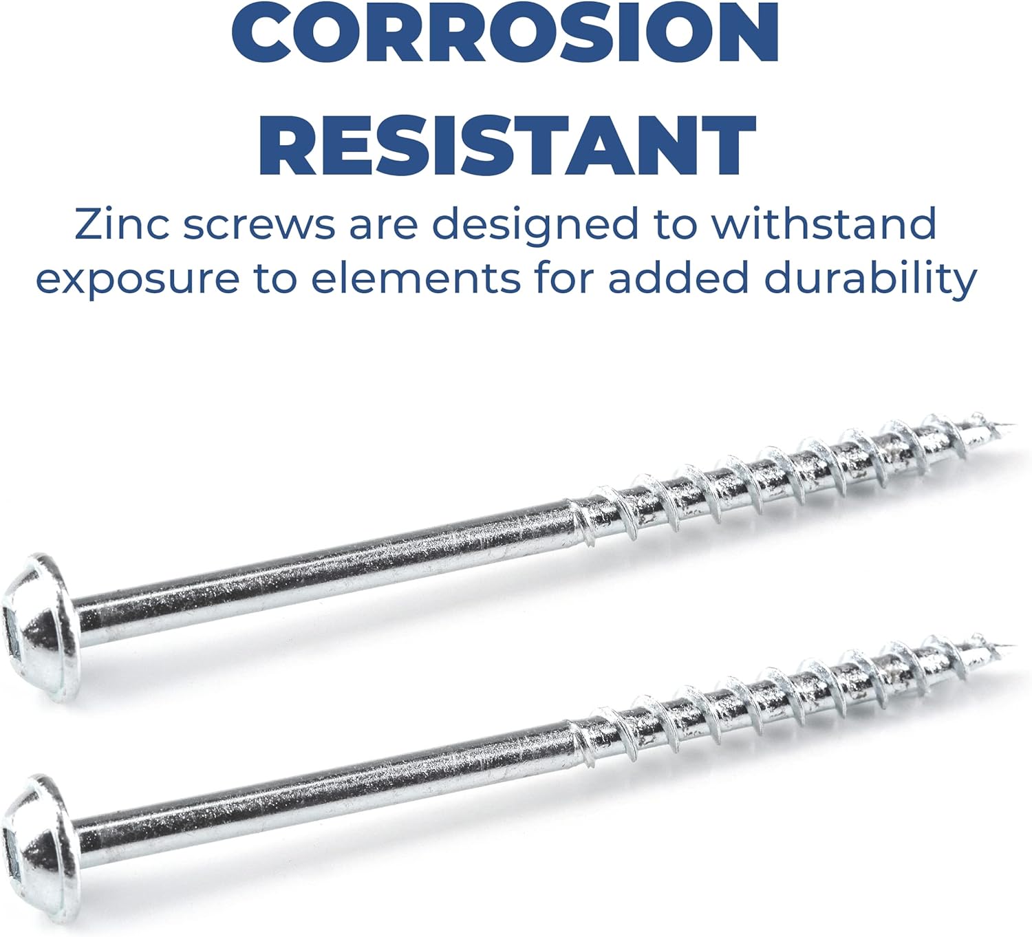 Kreg Zinc Pocket-Hole Screws - SML-C250-250 - 2-1/2 Inch - Coarse Thread - Maxi-Loc Head - Indoor - 250 Count