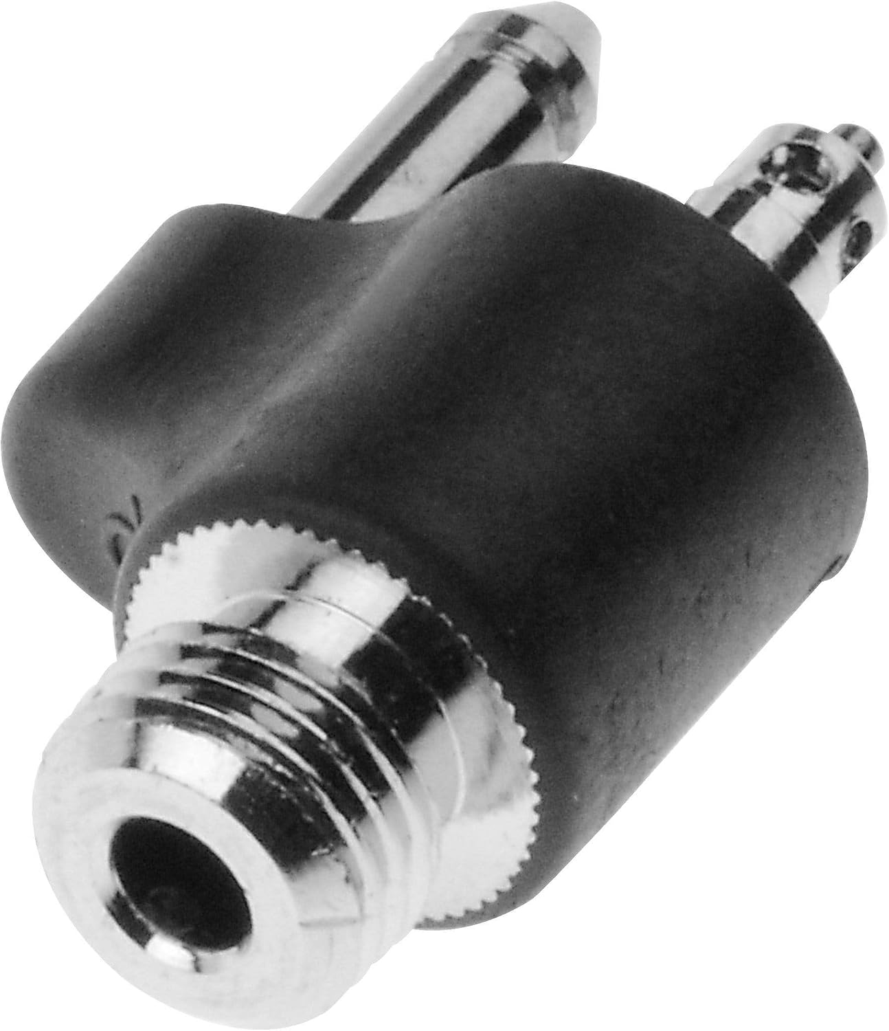 T-H Marine BE-FU-53190-DP Johnson/Evinrude Tank Connector, 1/4" NPT Fuel Fitting, Black