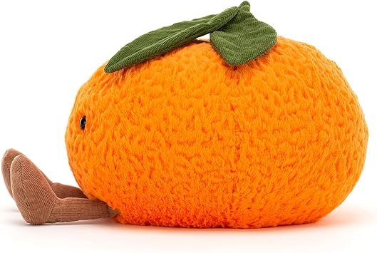 Jellycat Amuseables Clementine Stuffed Toy, Small 5 inches - Fruit Plush - Fun Gift Idea