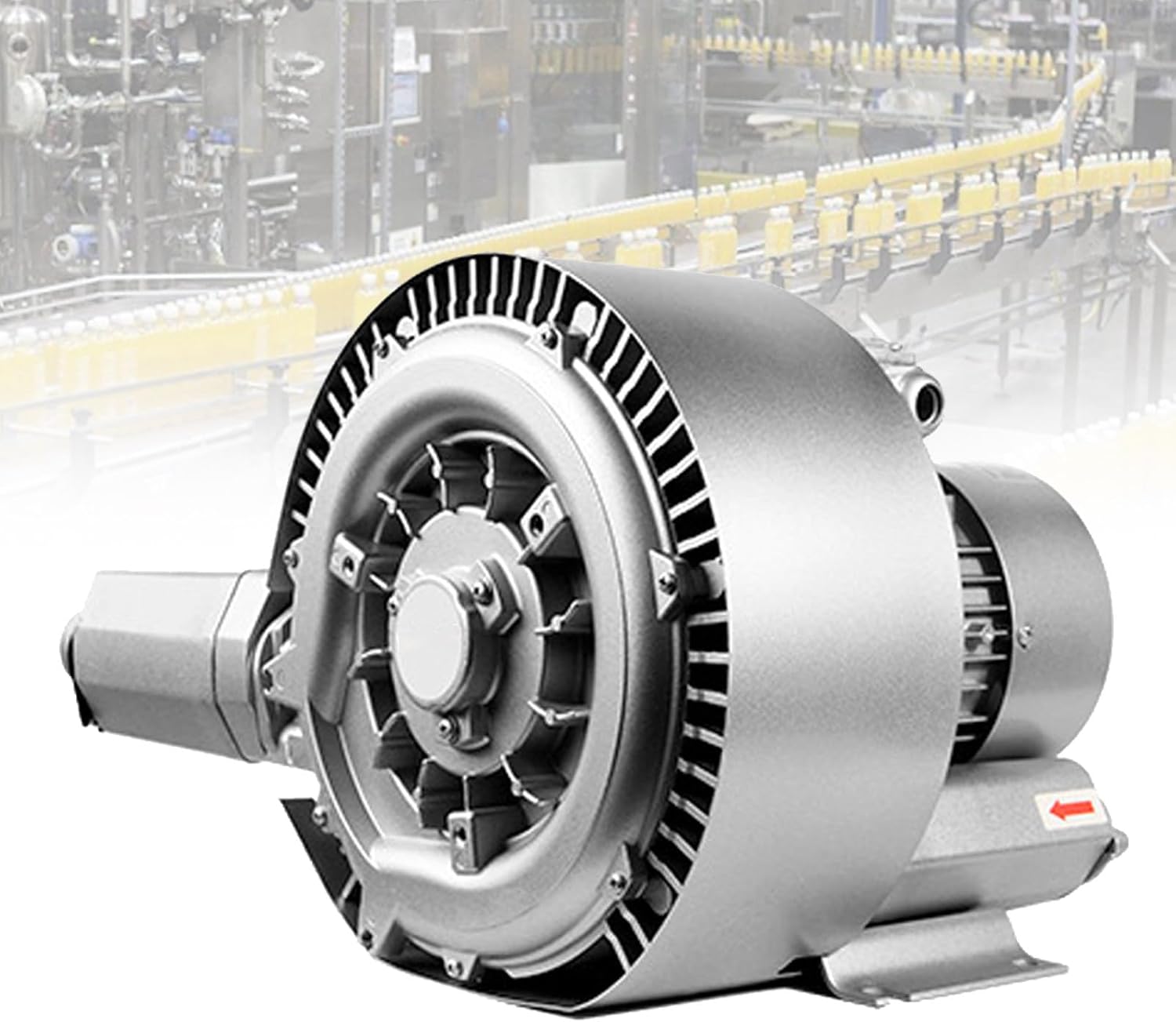 High Pressure Regenerative Blower, Dual Stage Vortex Fan for Fish Tank Aeration & Workshop Air Circulation, 700W Aluminum Electric Motor, 220V Industrial Air Pump