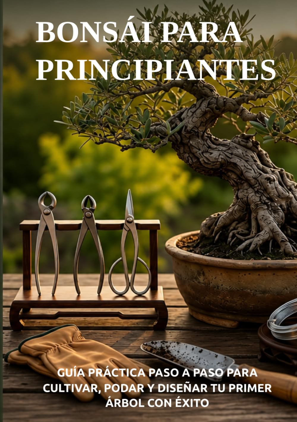 BONSÁI PARA PRINCIPIANTES: GUÍA PRÁCTICA PASO A PASO PARA CULTIVAR, PODAR Y DISEÑAR TU PRIMER ÁRBOL CON ÉXITO (Biblioteca de Jardinería Práctica)