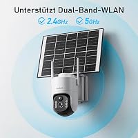 SHANNA 2K PTZ Napelemes Kültéri Kamera 8000mAh, 360° Forgatható, Éjszakai Látás, IP66 2