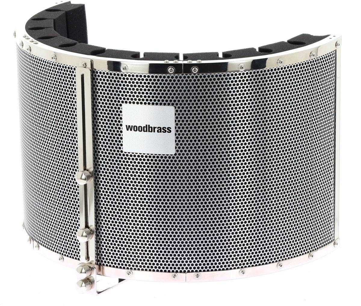 WOODBRASS RS05 Akustik-Mikrofon-Monitor, optimale Absorbierung, natürliche Klangwiedergabe, verstellbare Halterung, solide Konstruktion, ideal für Sprachaufnahmen, Home Studio, MAO, Mixing