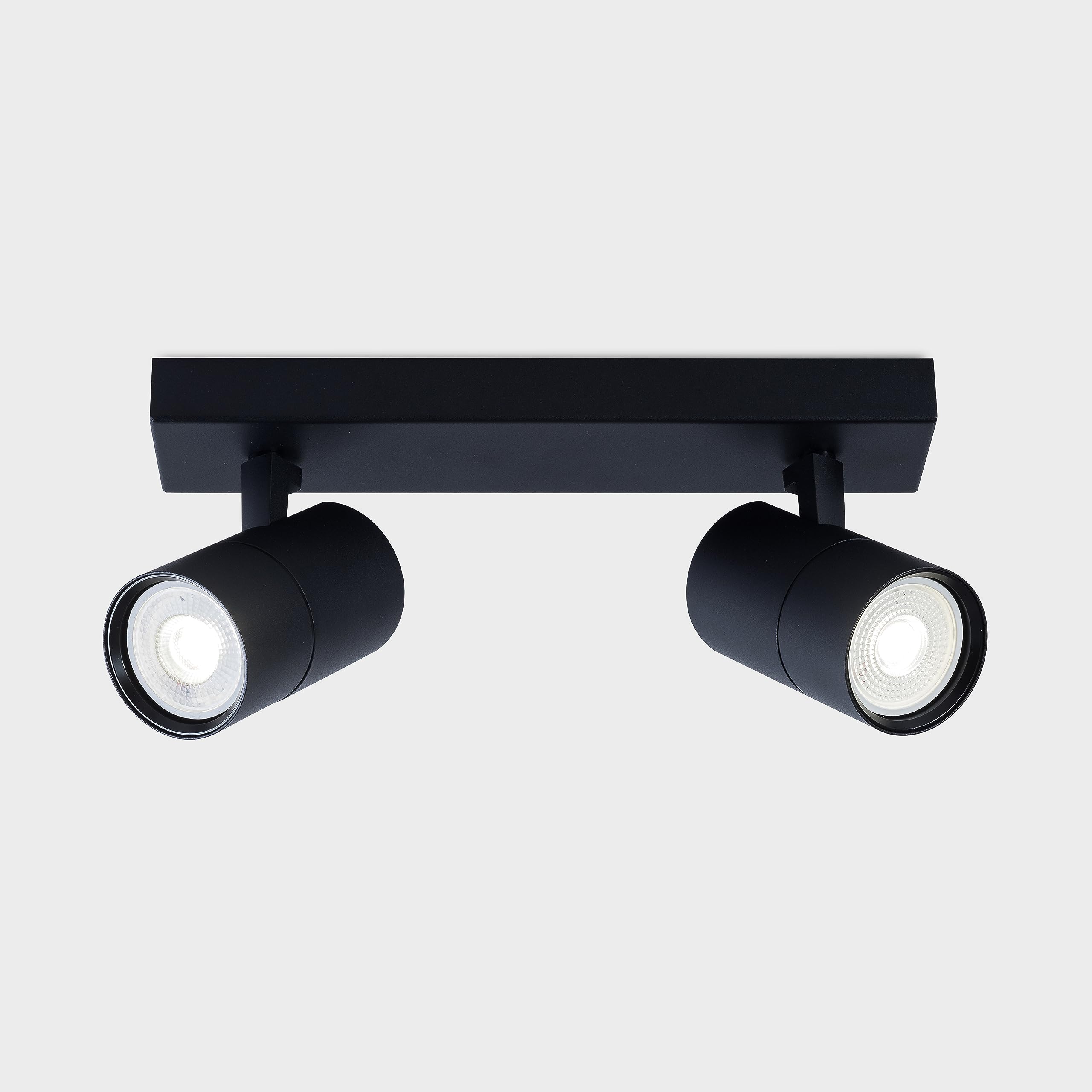 B&Q -  2 Light Ceiling Spot LightBlack