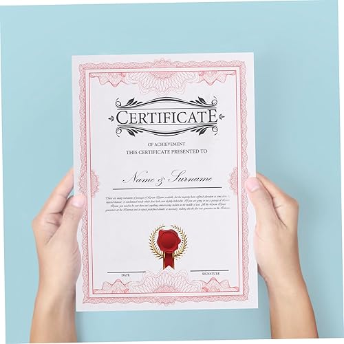 Miniatura 8 de Operitacx 50 hojas de papel en blanco certificado y logro Diplomas grabables e imprimibles para premios y calidad de papel de reconocimiento