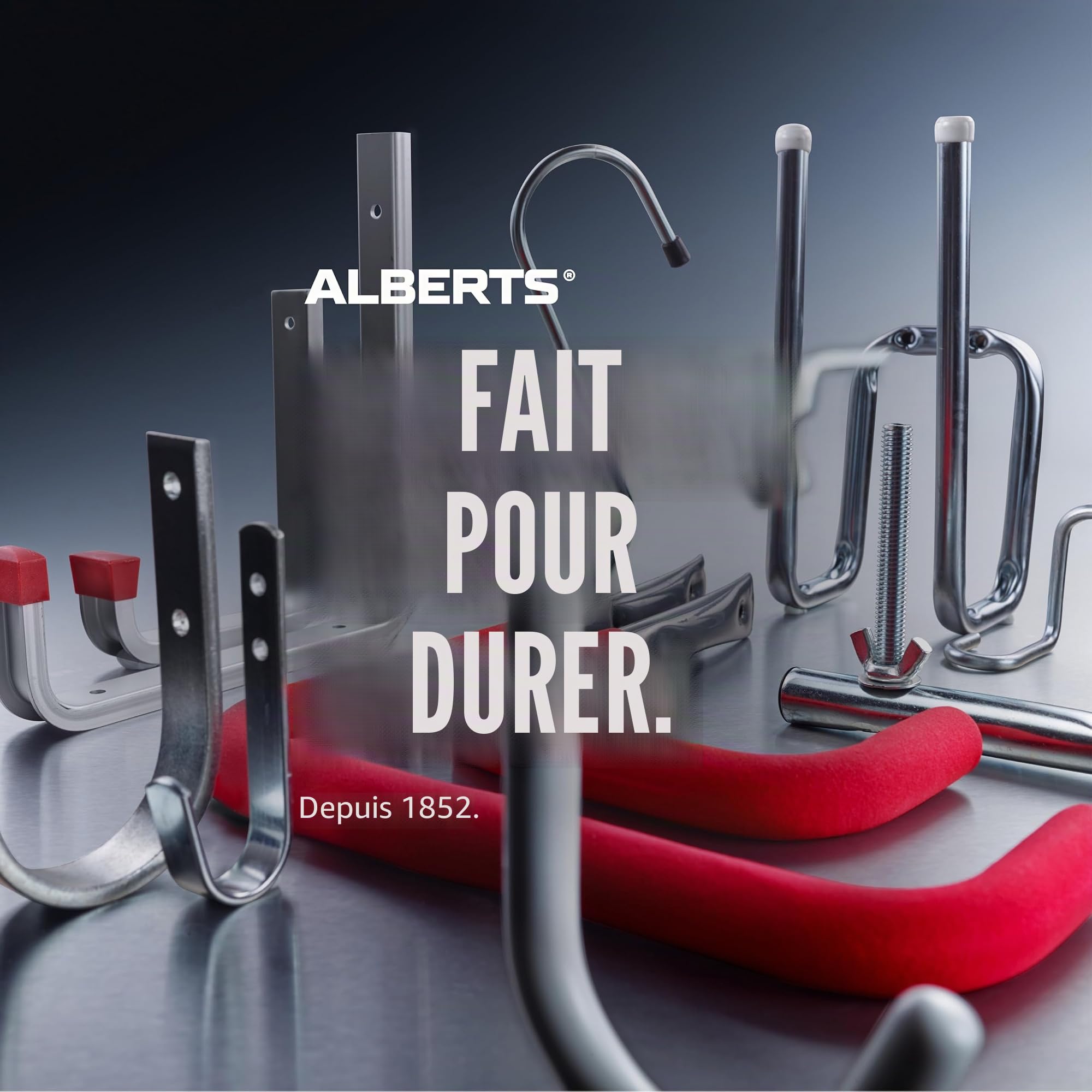 GAH-Alberts 800895 802387 Lot de 2 ponts de rangement galvanisés Longueur 790 mm Profondeur 160 mm
