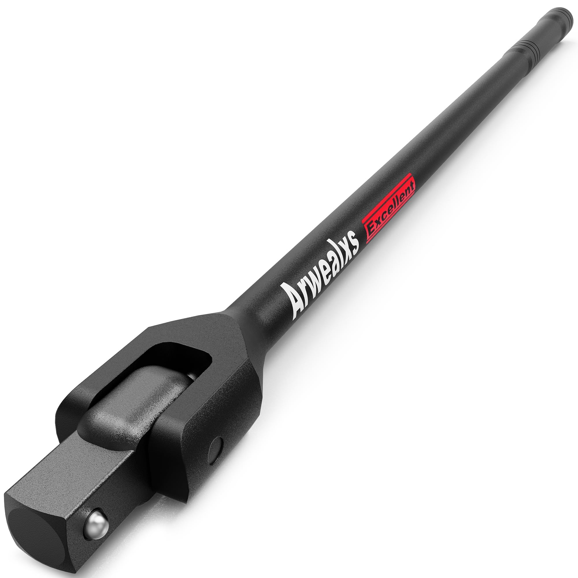 Arwealxs 1/2" Drive Breaker Bar, 44.5cm Heavy Duty Extension Breaker Bar, 180° Rotatable Head, Auto Repair, Mechanical Repair
