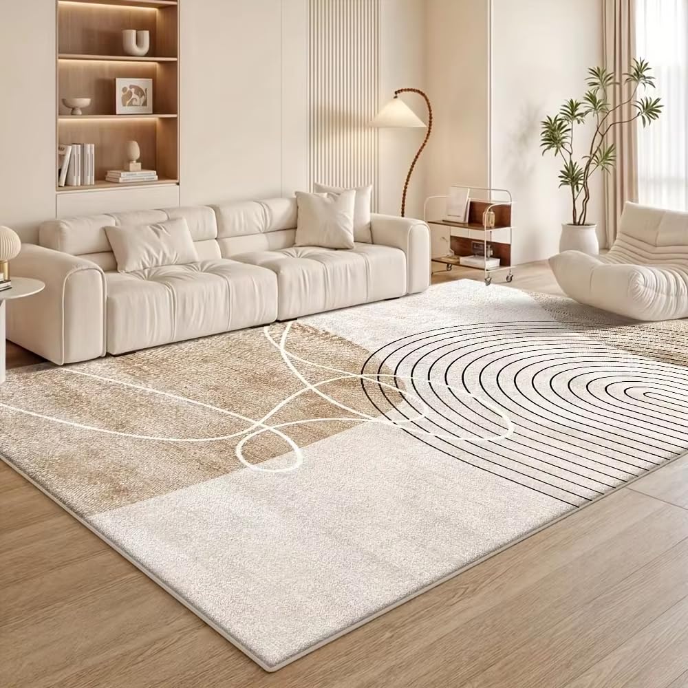 Tapis de luxe grand format pour salon et tapis moderne de décoration intérieure