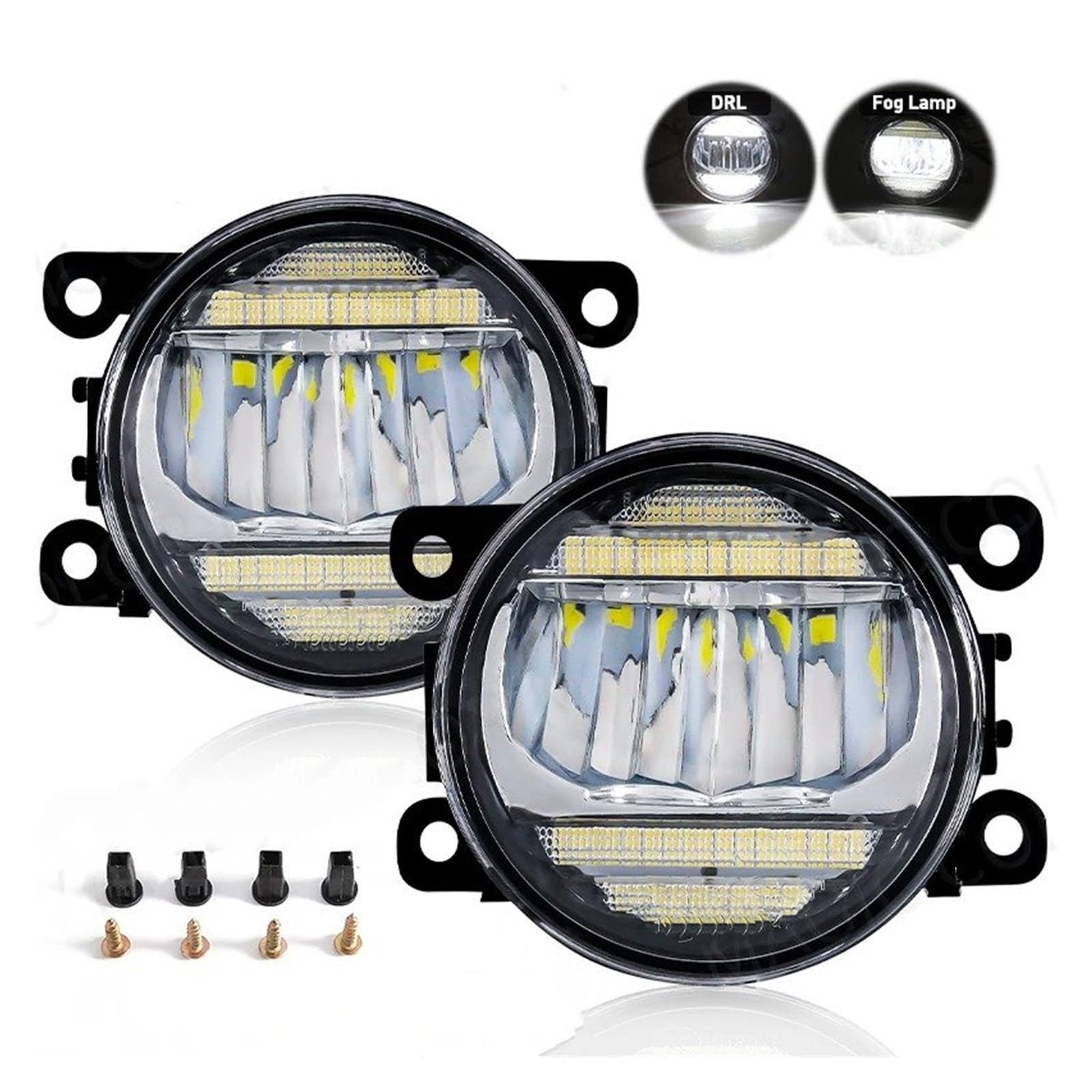 Fendinebbia A LED Per Auto 2in1 DRL Lampada Da Corsa Diurna Per Accord Per CR-V Per Città Per Civic Luci Lavoro Fuoristrada