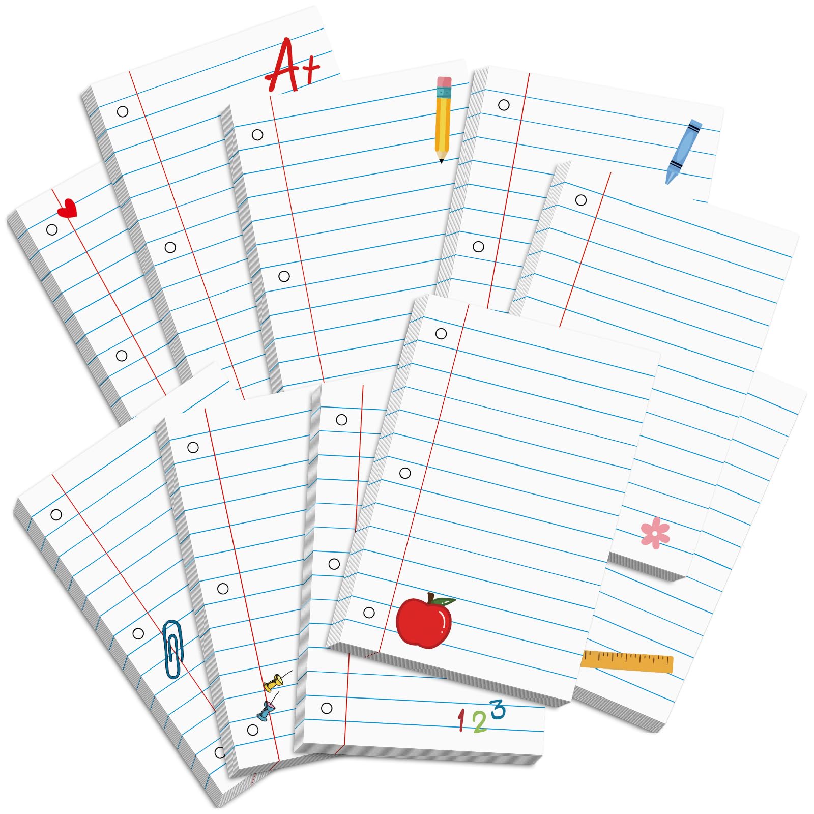 Spiareal 100 Pcs Blank Note Cards Index Card, White, 4 x 6 in, Teacher