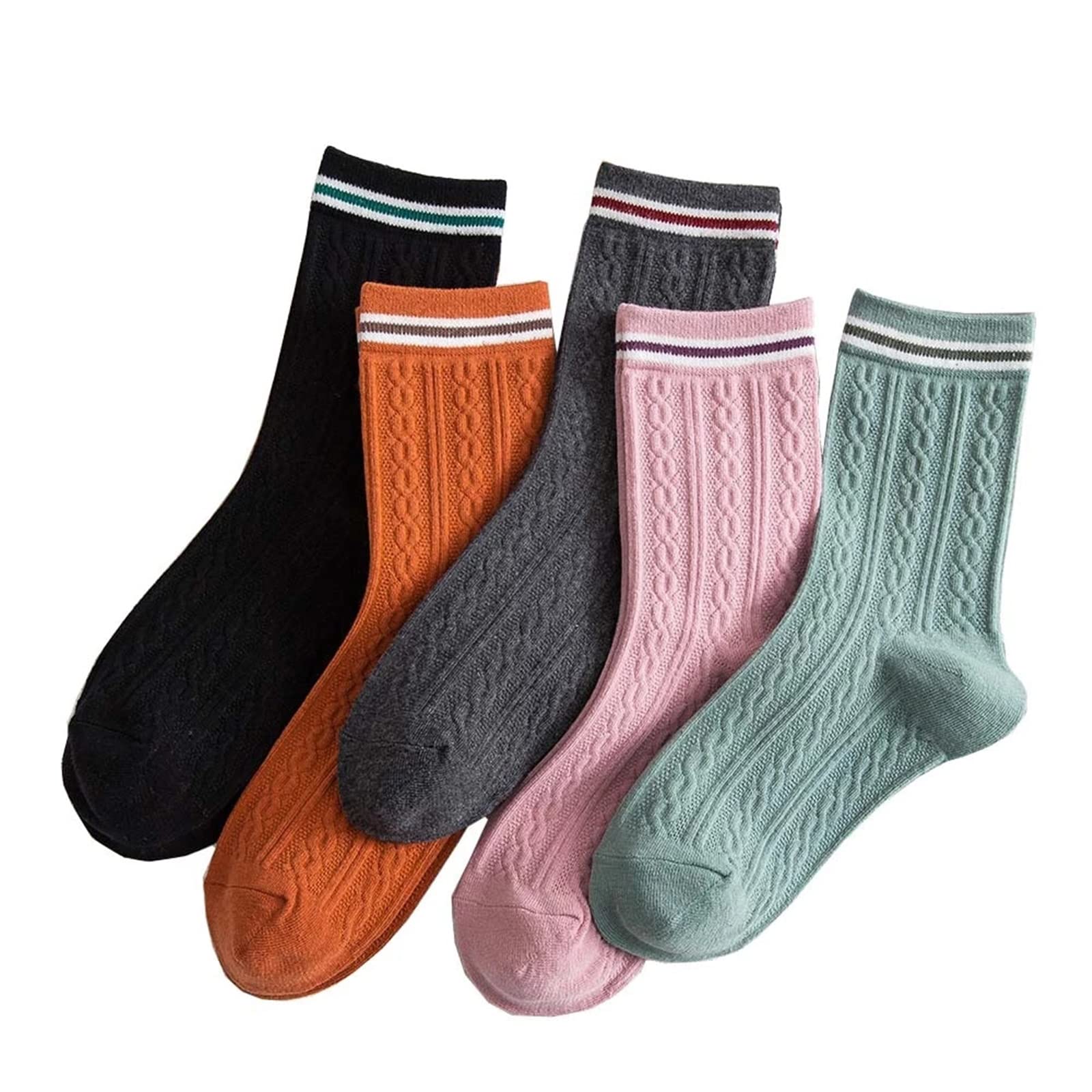 Chaussettes d'hiver respirantes pour femmes en coton contre les pieds froids