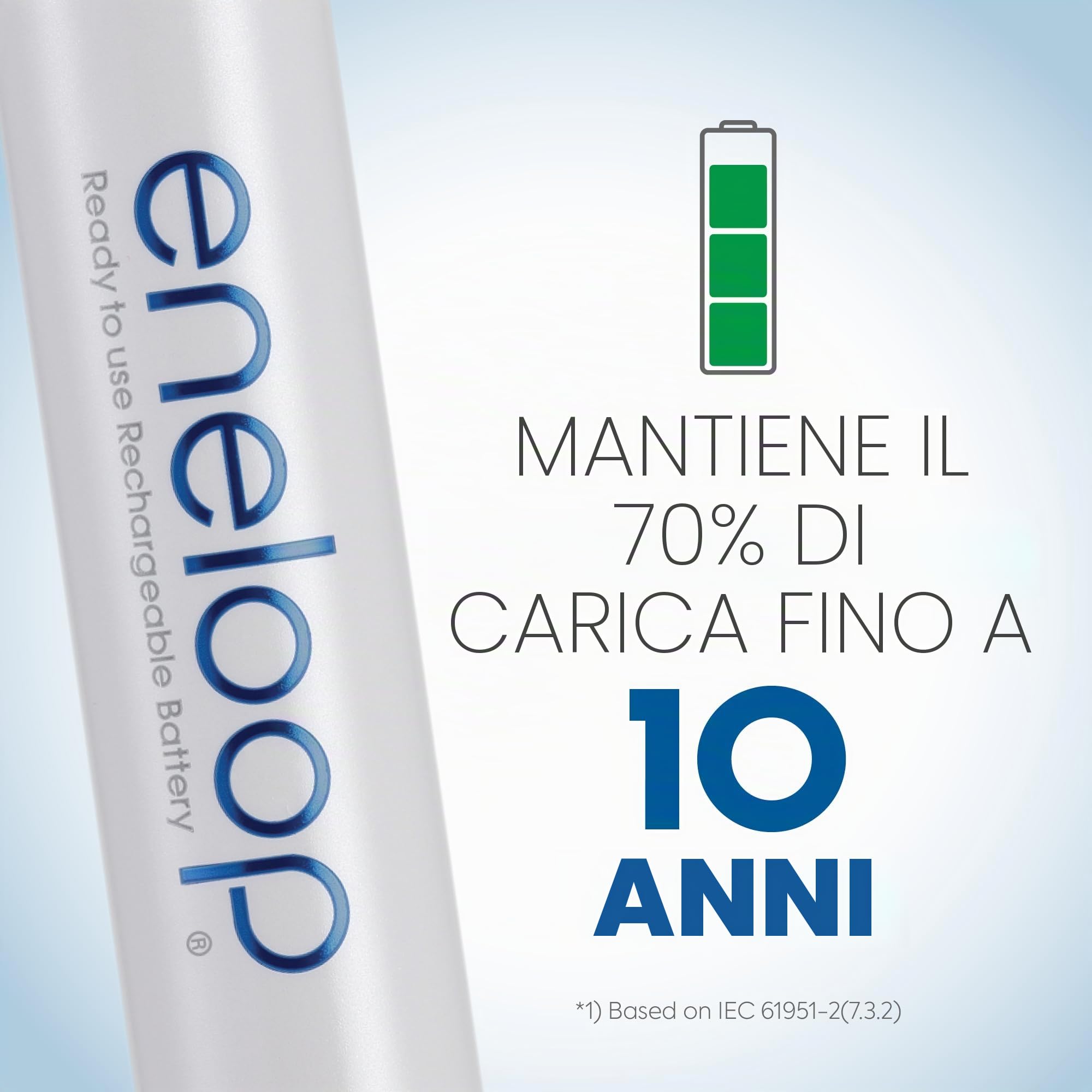 Panasonic eneloop AA New 2100 di Ni-MH pre-charged batterie ricaricabili