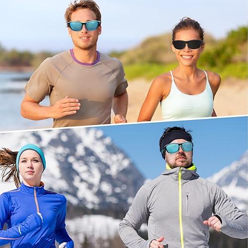 Miniatura 5 de TOODOO 4 pares de lentes de sol polarizados para hombre con protección UV, gafas de conducción deportivas para actividades al aire libre