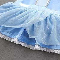 Vista 17 de Dressy Daisy Mameluco de princesa para disfraz de Halloween, cumpleaños, traje con diadema para bebé niña