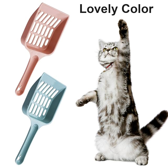 Foto 3 de 7 de REBECASKYENS 2 palas para arena para gatos, arenero para gatos, pala para arena para gatos, pala de plástico