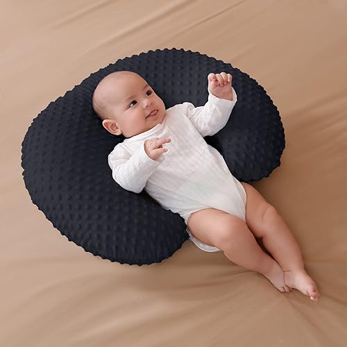 Miniatura 7 de Funda de almohada para lactancia y posicionador para lactancia materna y alimentación con biberón, apuntalar al bebé, tiempo de barriga, apoyo para