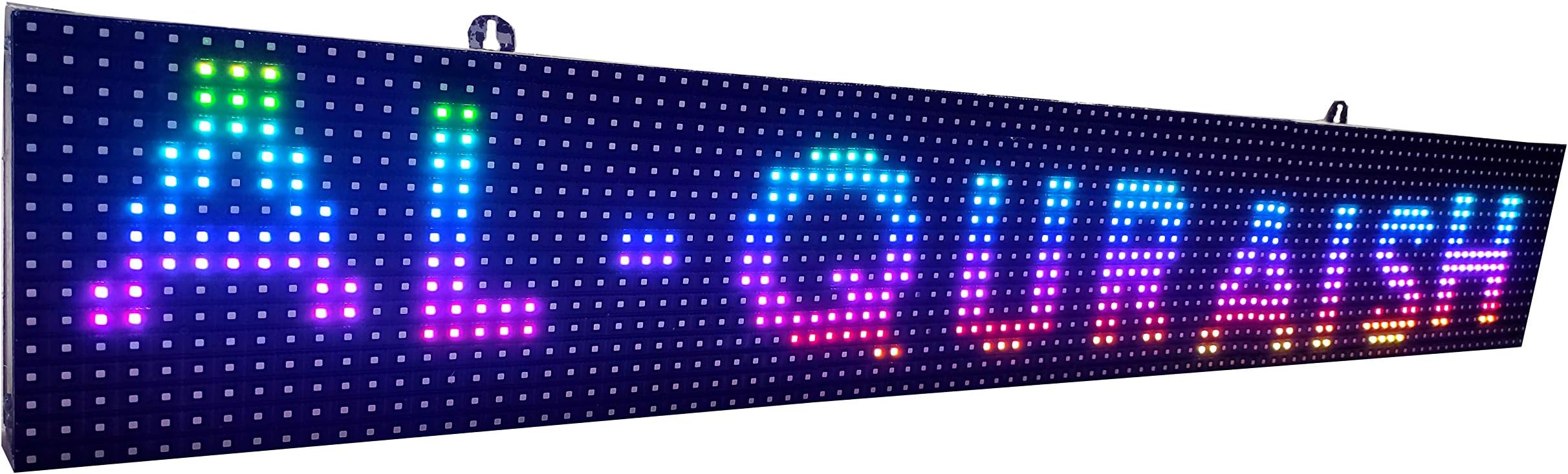AL-QURAISH P10 Led Running/Scrolling Programable Text Message Display Board WI-FI (RGB, 7 INCH. × 37 INCH.)