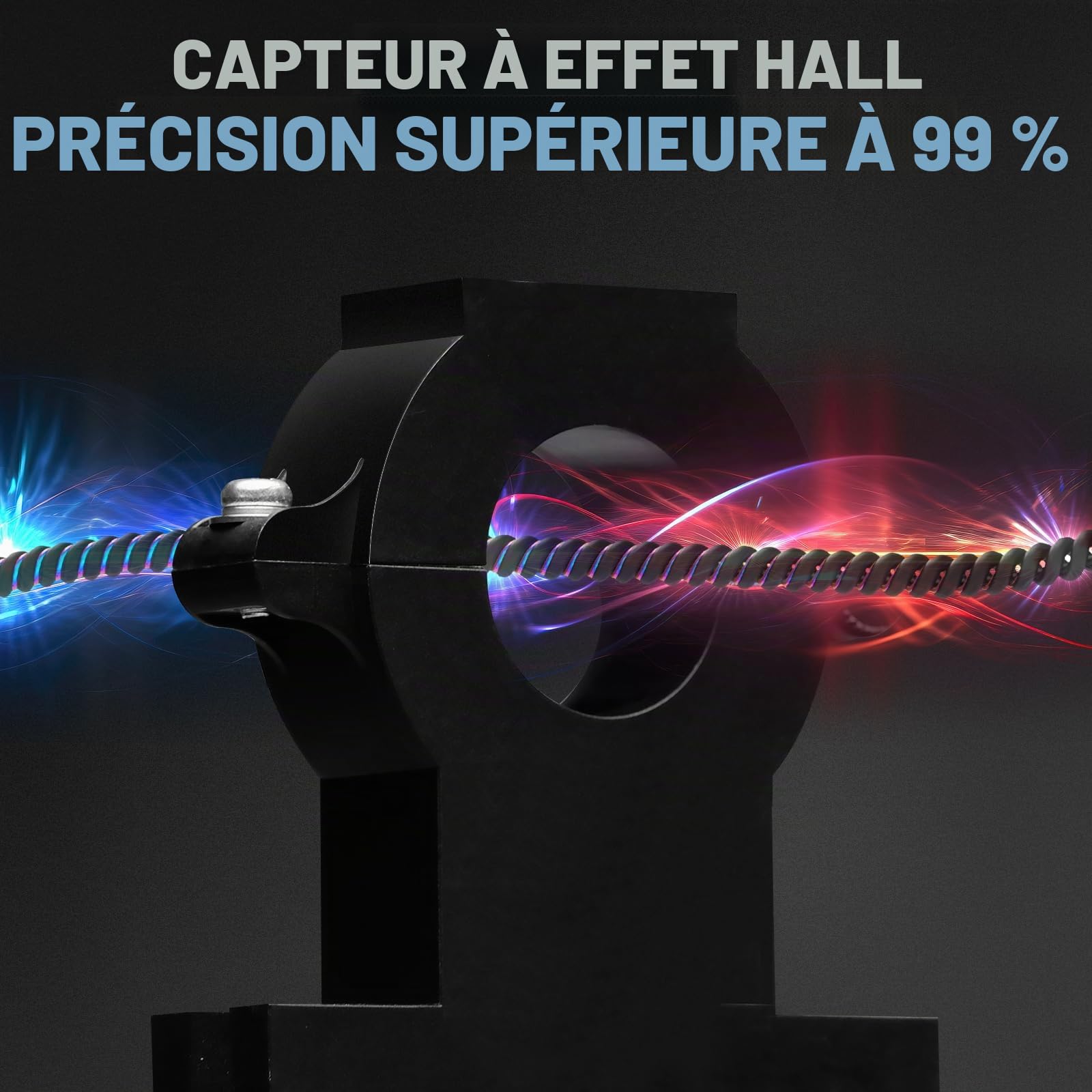 ECO-WORTHY Moniteur de Batterie 300A avec Capteur Hall, Moniteur de Batterie 9-80V pour Batterie Li-ion/LiFePO4/AGM/Gel dans Système Solaire/Chariot/RV