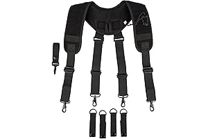 MELOTOUGH Metal Hook Tactical Suspenders for Duty Military Belt Harness Police Suspenders Law Enforcement Belt
