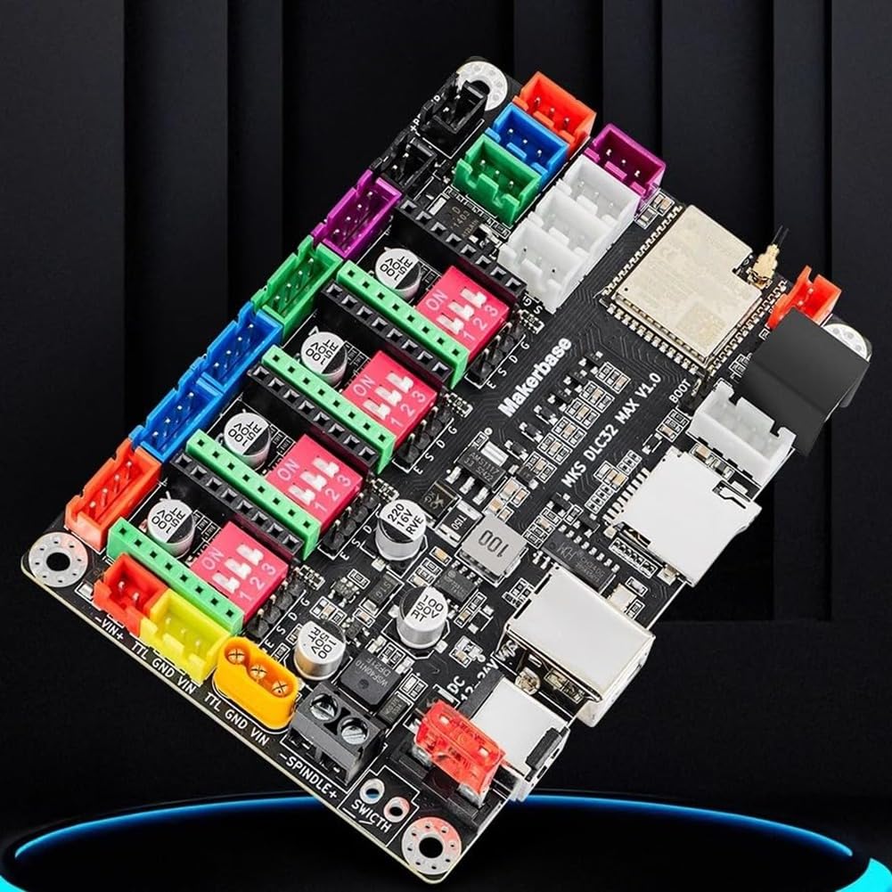 Controlador CNC 4 DLC32 Max Tarjeta de Expansión GRBL 32 Bit ESP32 Shield Breakout Board Piezas para Máquinas de Grabado