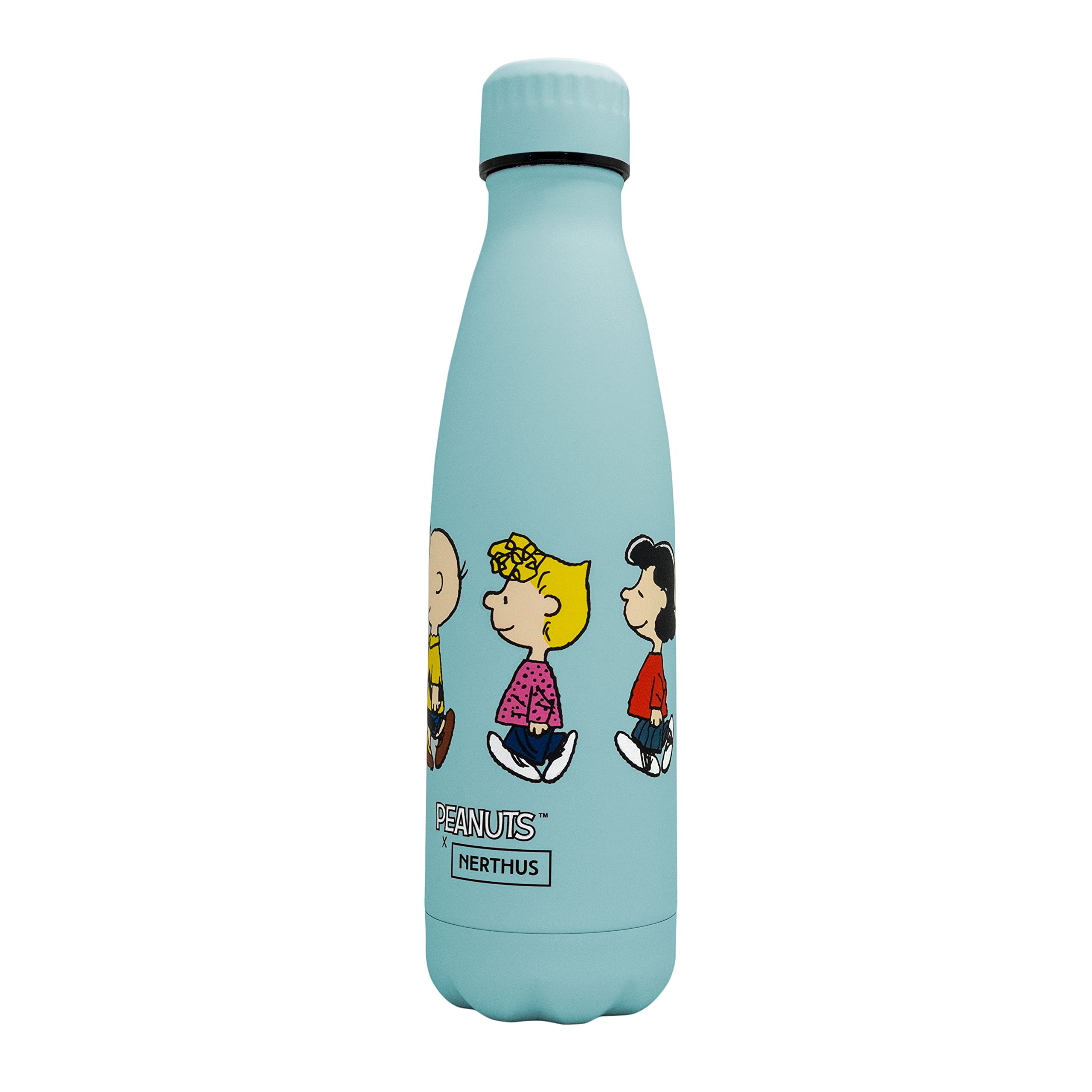 Nerthus FIH 614 Termo Doble Pared para frios y Calientes Diseño Turquesa de Acero Inoxidable 350 ml Libre de BPA, Tapon Hermético, 18/8 — view 6