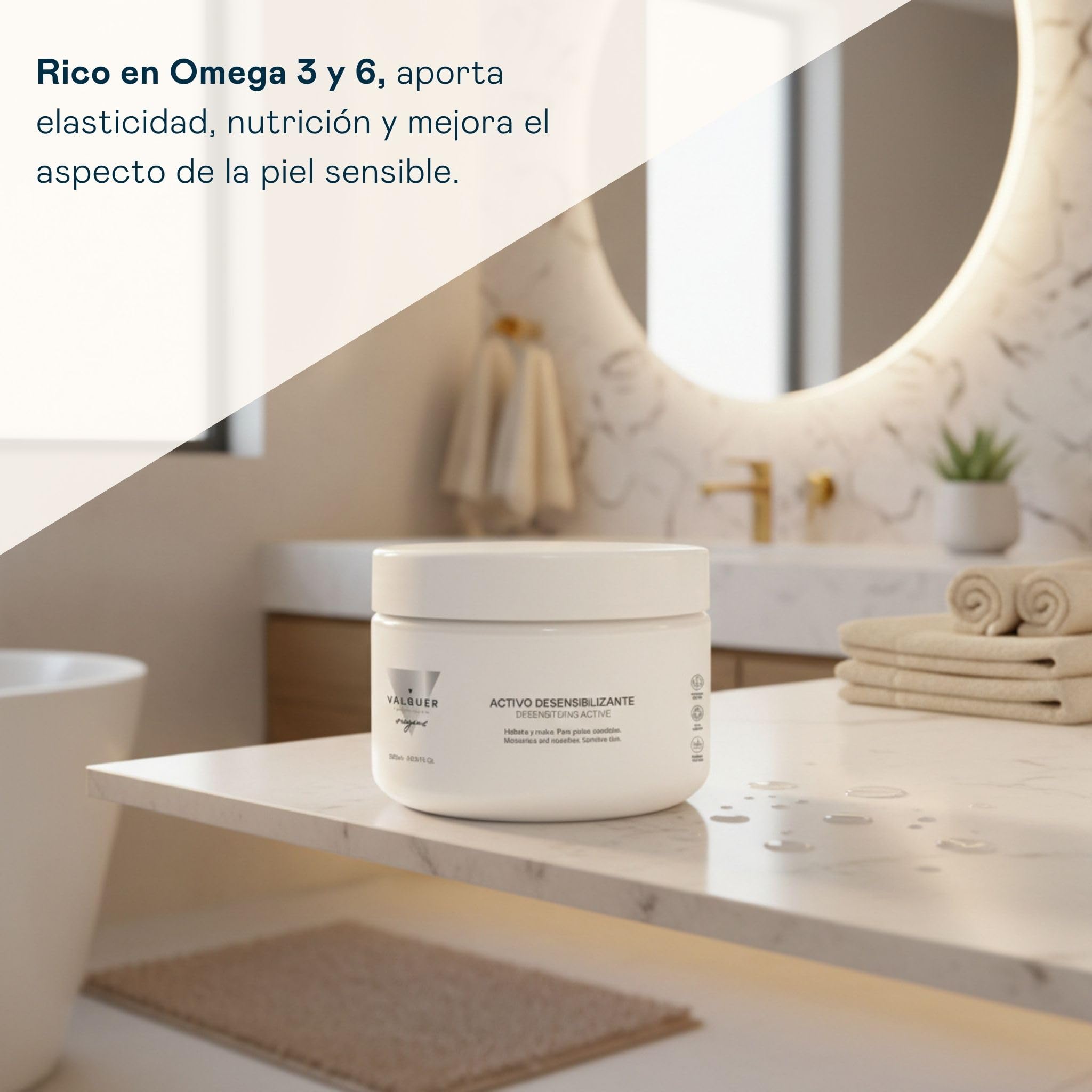 D'Bullón Crema Facial con Activo Desensibilizante para Piel Sensible - Hidratación Profunda y Calmante, Alivia Rojeces, Fortalece Barrera Cutánea, 200 ml