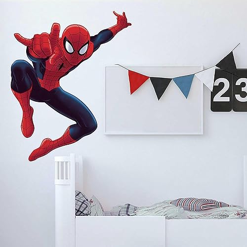 Miniatura 3 de RoomMates Marvel Ultimate Spider-Man - Calcomanías de pared gigantes para despegar y pegar por RoomMates, RMK4831GM, rojo, azul, amarillo