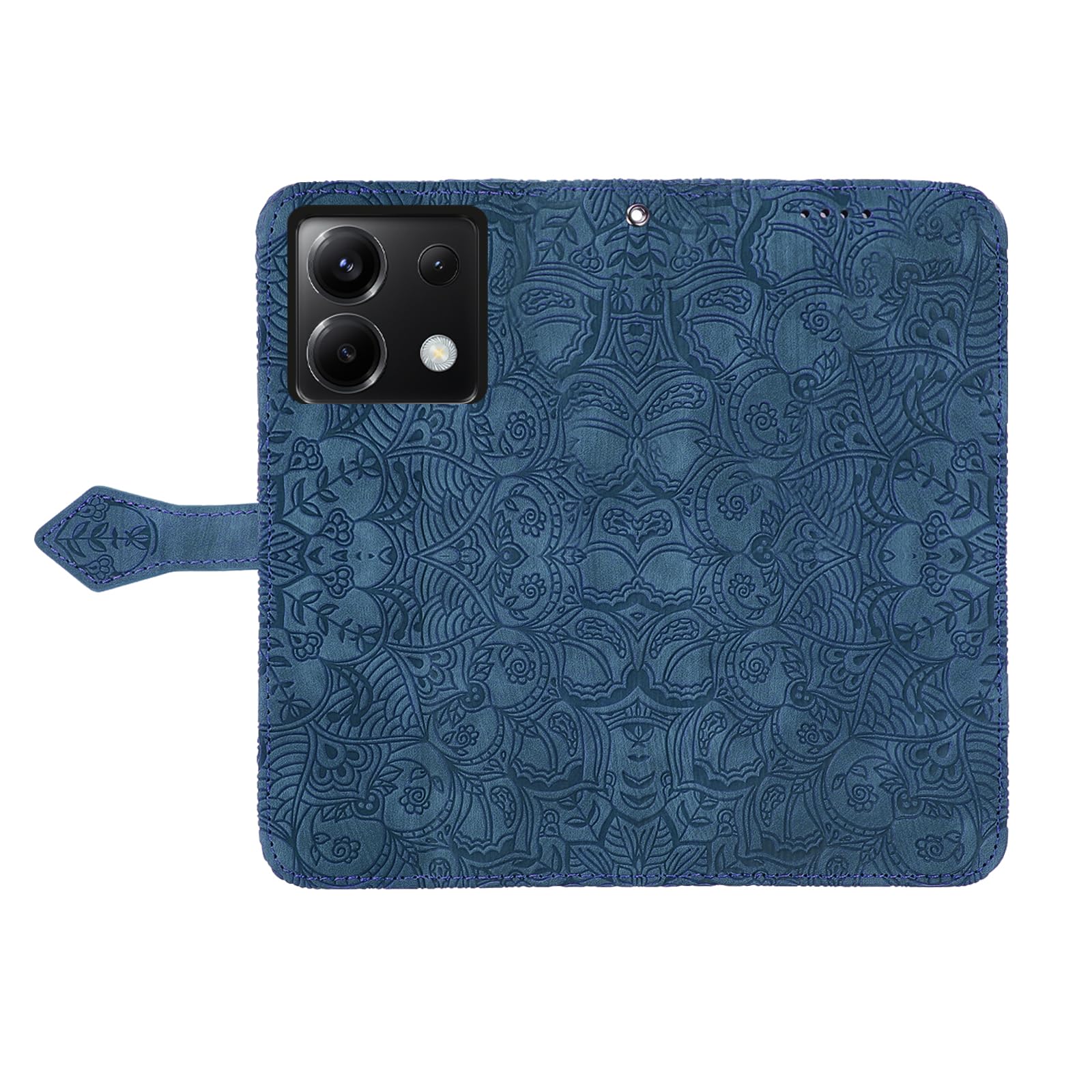 Custodia Portafoglio In Pelle Cover con Supporto H04X per Huawei Honor 50 Lite Blu