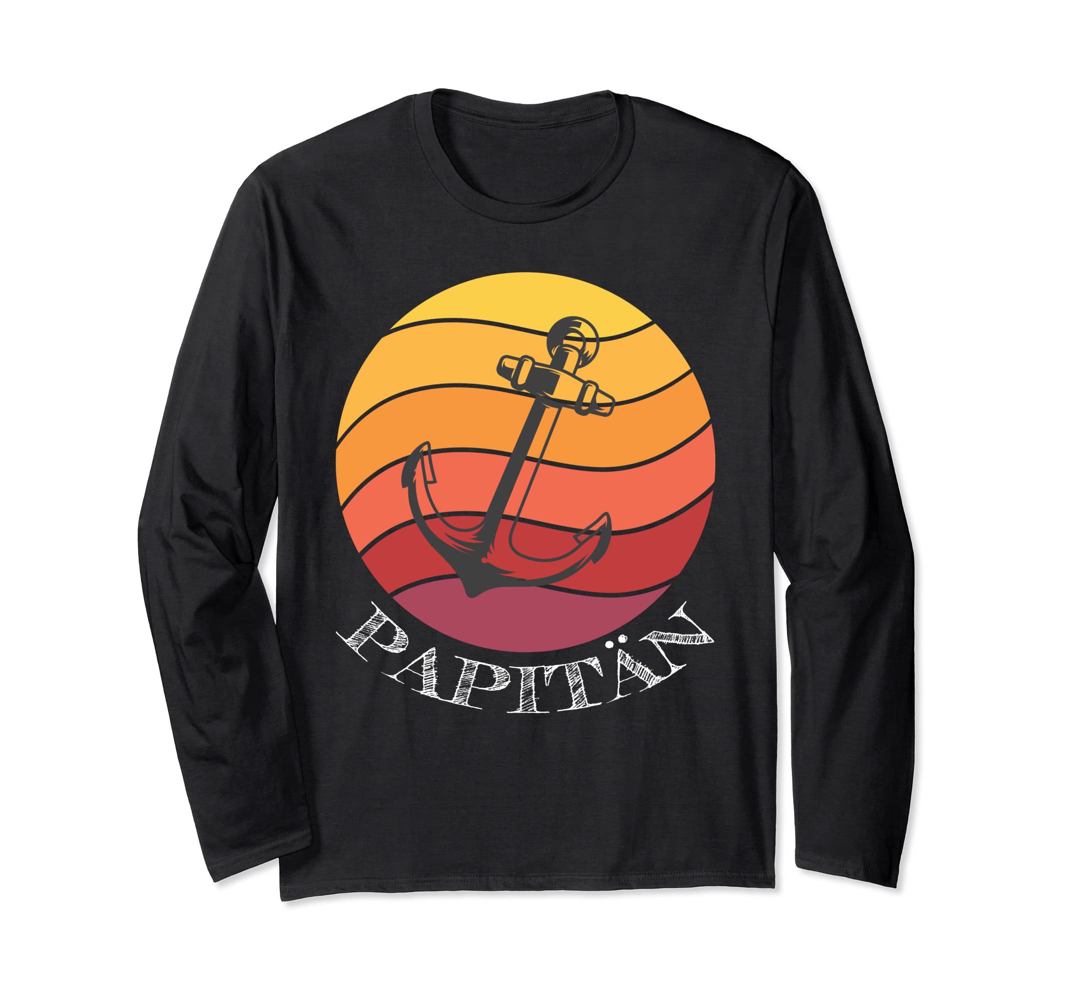 Retro design, papitan Long Sleeve T-Shirt