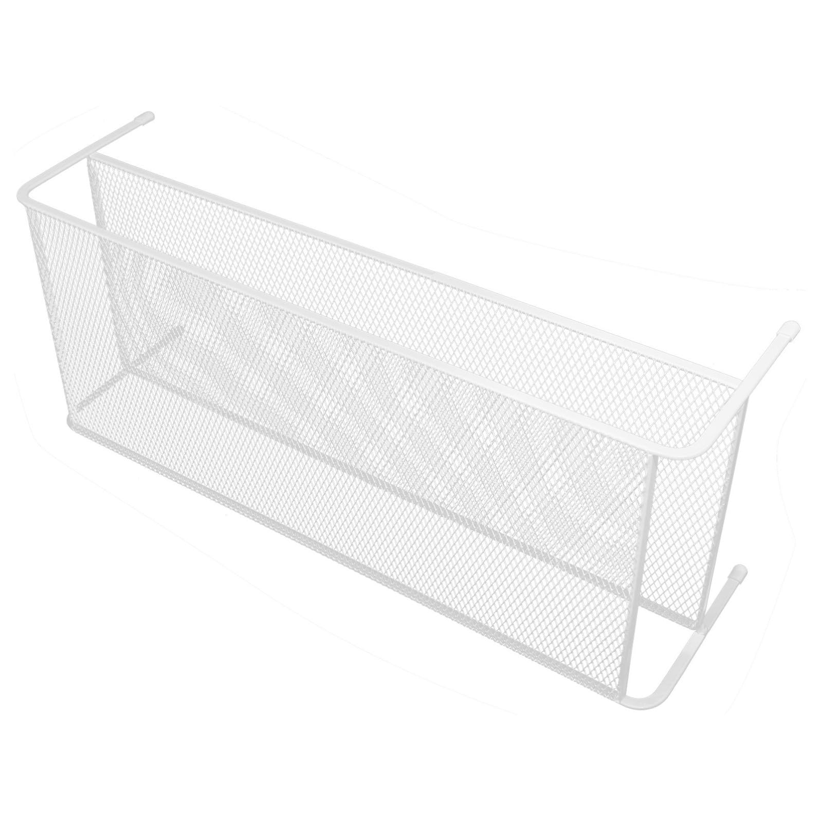 VILLCASE Supporto per Monitor in Ferro Bianco, Alza Monitor da Scrivania Doppio Strato per Ufficio e Scuola, Supporto per Computer per Migliorare L'efficienza Lavorativa e Resistenza