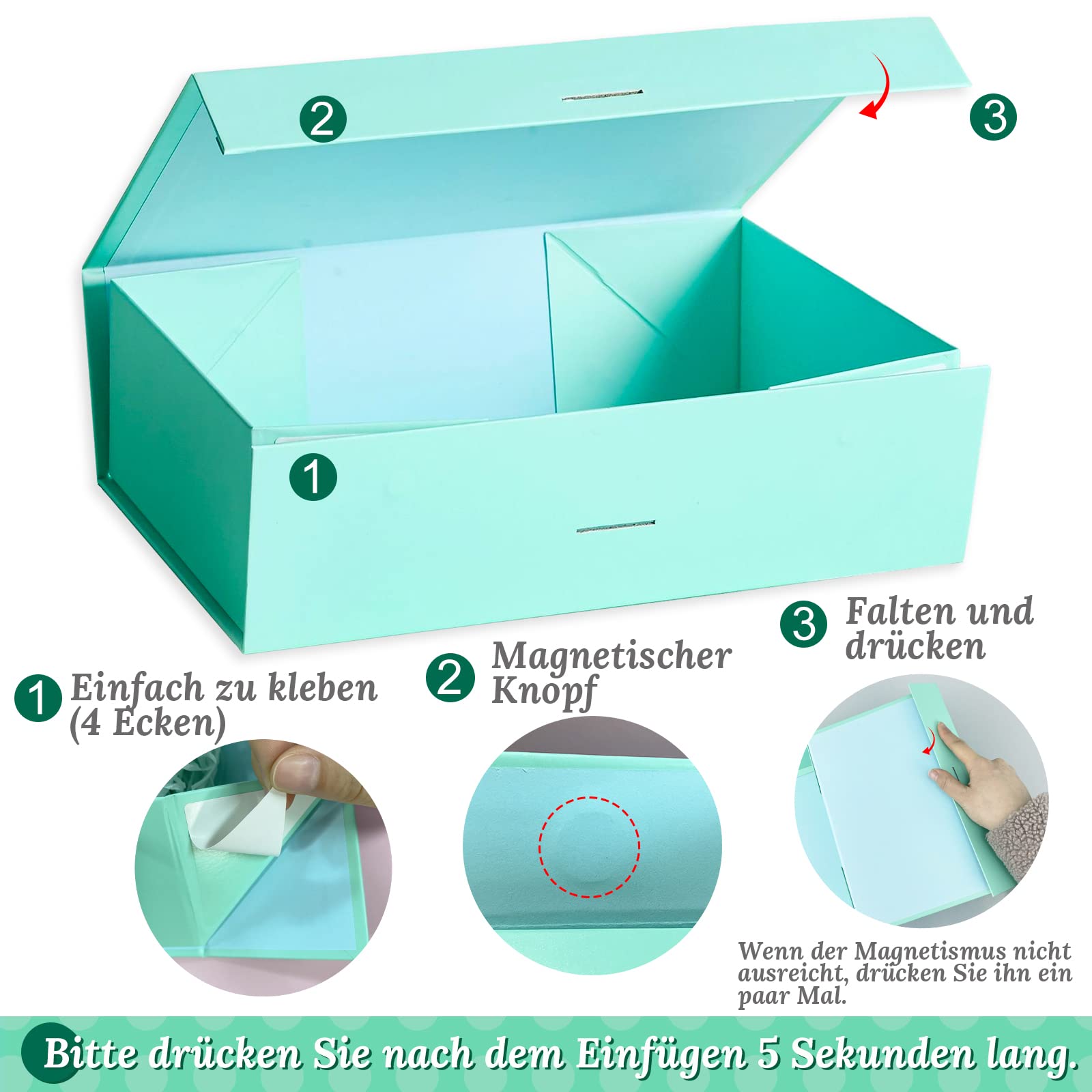 Boîte-cadeau En Carton De Papier, Boîte-cadeau Avec Ruban à Nœud Rectangulaire Noir, Grande Boîte D'emballage Exquise Avec Couvercle