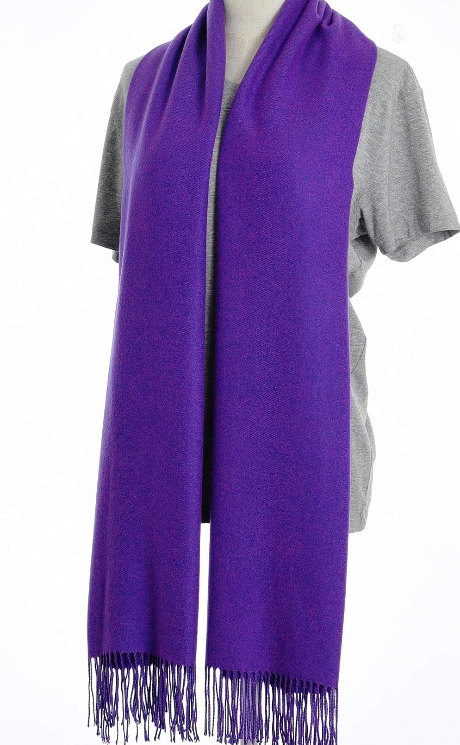 Womens Scarfs Large Soft Cashmere Feel Pashmina Scarves Shawls and Wraps for Evening Dress in Solid Colors - Image 6