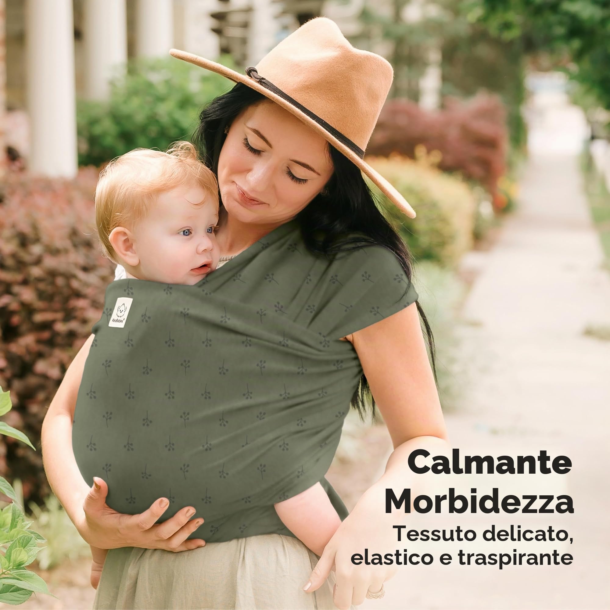 KeaBabies Baby Wrap Carrier - Tutto in 1 Original Baby Carrier Fascia da Neonato a Bambino, Facile da Indossare, Legatura Senza Mani, Leggero, Impacchi per Bambini Traspiranti (Forest Berries)