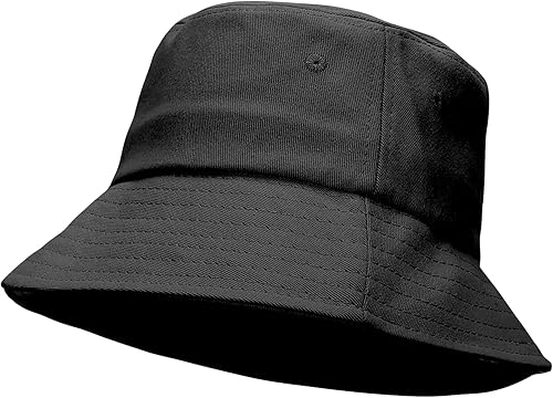 Sombrero de pescador, gorra de algodón liso, sombreros Boonie con ala para el sol, visera para safari, camping, verano, sombreros para hombres