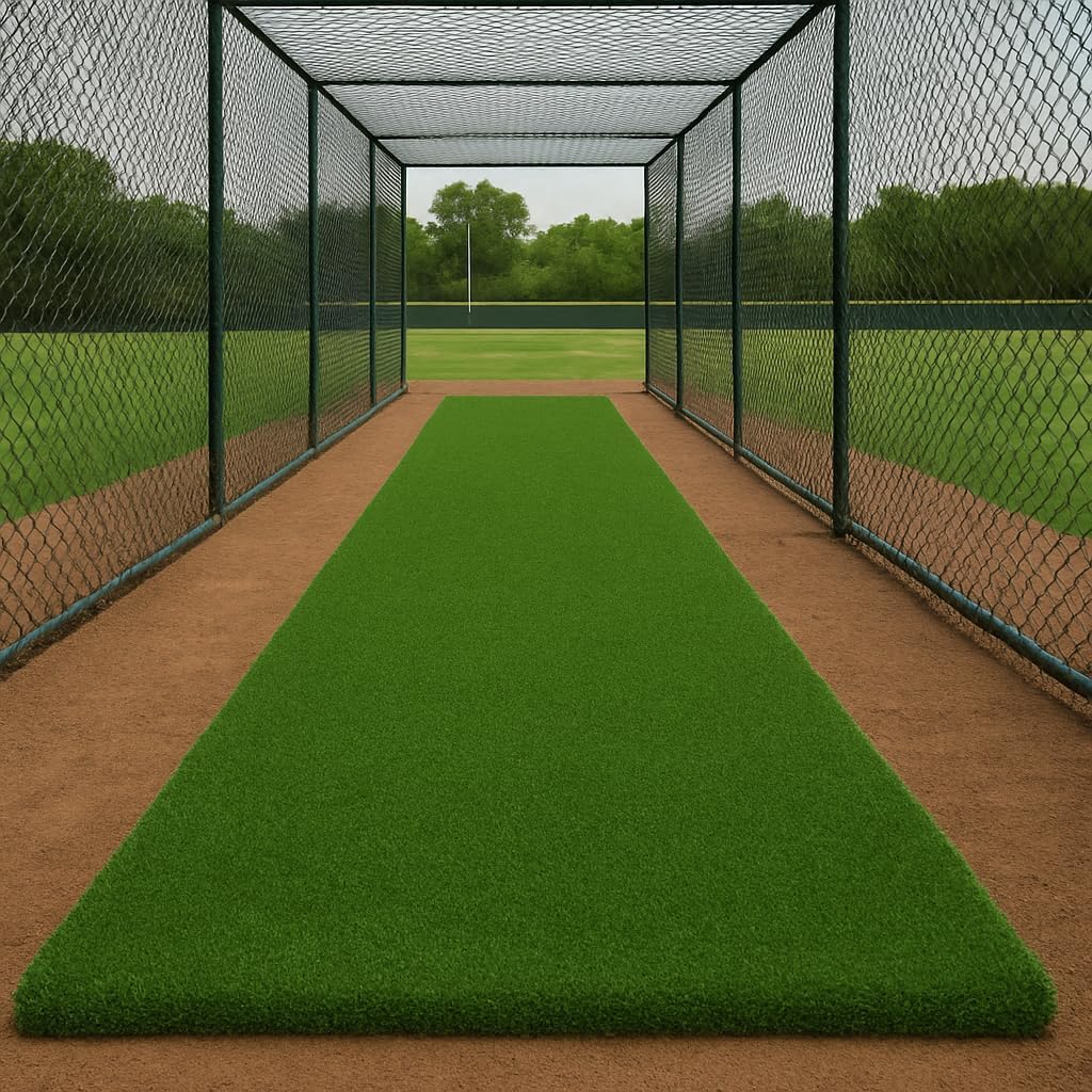 Ottomanson Artificial Turf Golf Hitting Mat 3' x 14' Indoor/Outdoor Waterproof Synthetic Fake Grass for Putting Practice Baseball Football Sports Gym Backyard, Custom Size 2' up to 30'