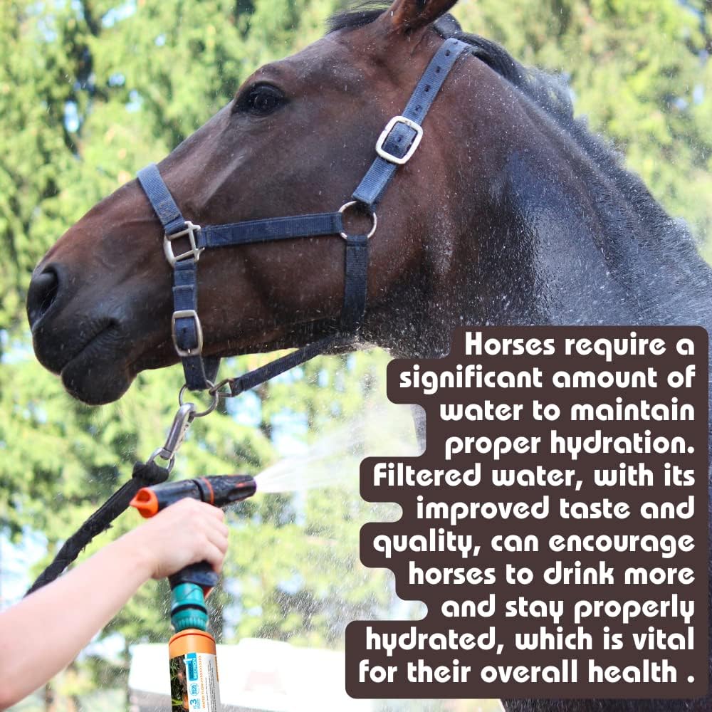 Clear2O® Garden & Pet Water Hose Filter - Reduces Chlorine, Lead, Heavy Metals - Ideal for organic farmers - (Orange)