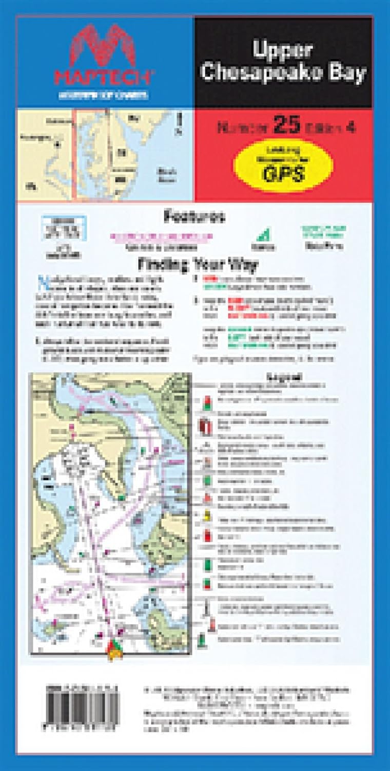 Maptech - Upper Chesapeake Bay Waterproof Chart