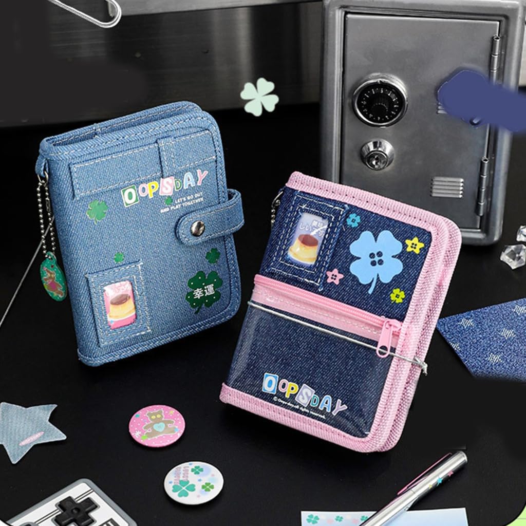 ffgguuiic Retro Notebook Scrapbook Journal Notepads Small Notebook Sweet Clovers Notebook Colorful Page Binder Notebook for School