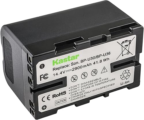 Miniatura 2 de Kastar Paquete de 4 baterías y AC LCD cargador rápido compatible con Sony BP-U30 BP-U35 BP-U60 BP-U60T BP-U66 BP-U65 BP-U68 BP-U70 BP-U90 BP-U95