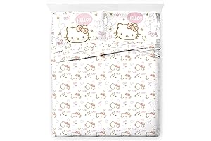 Hello Kitty Super Soft Full-Size Sheet Set With Pillow Covers