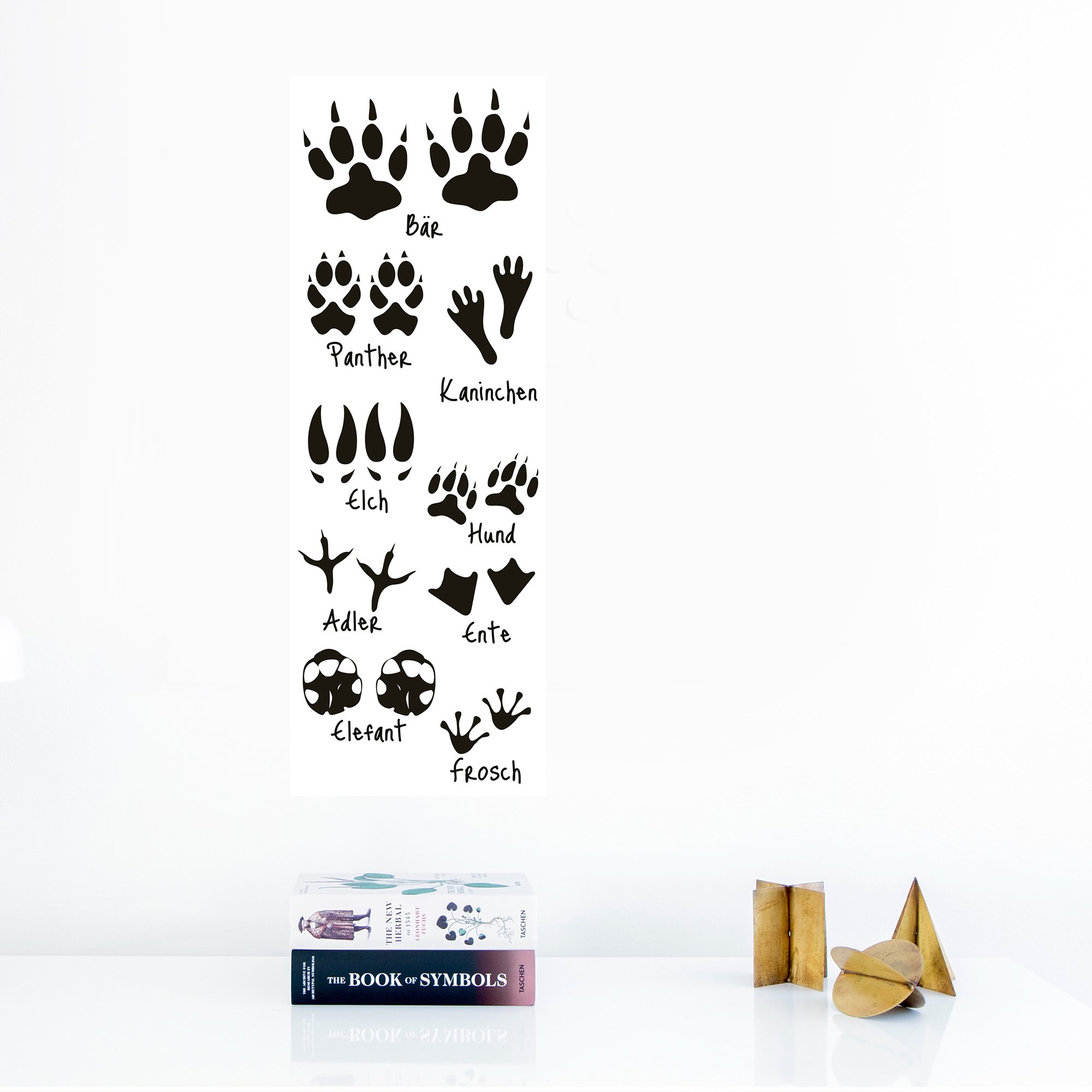 Plage Vinyl Wall Sticker Footprints, Black, 68 X 100 X 24 Cm, 68 x 0.1 x 24 cm - Image 3