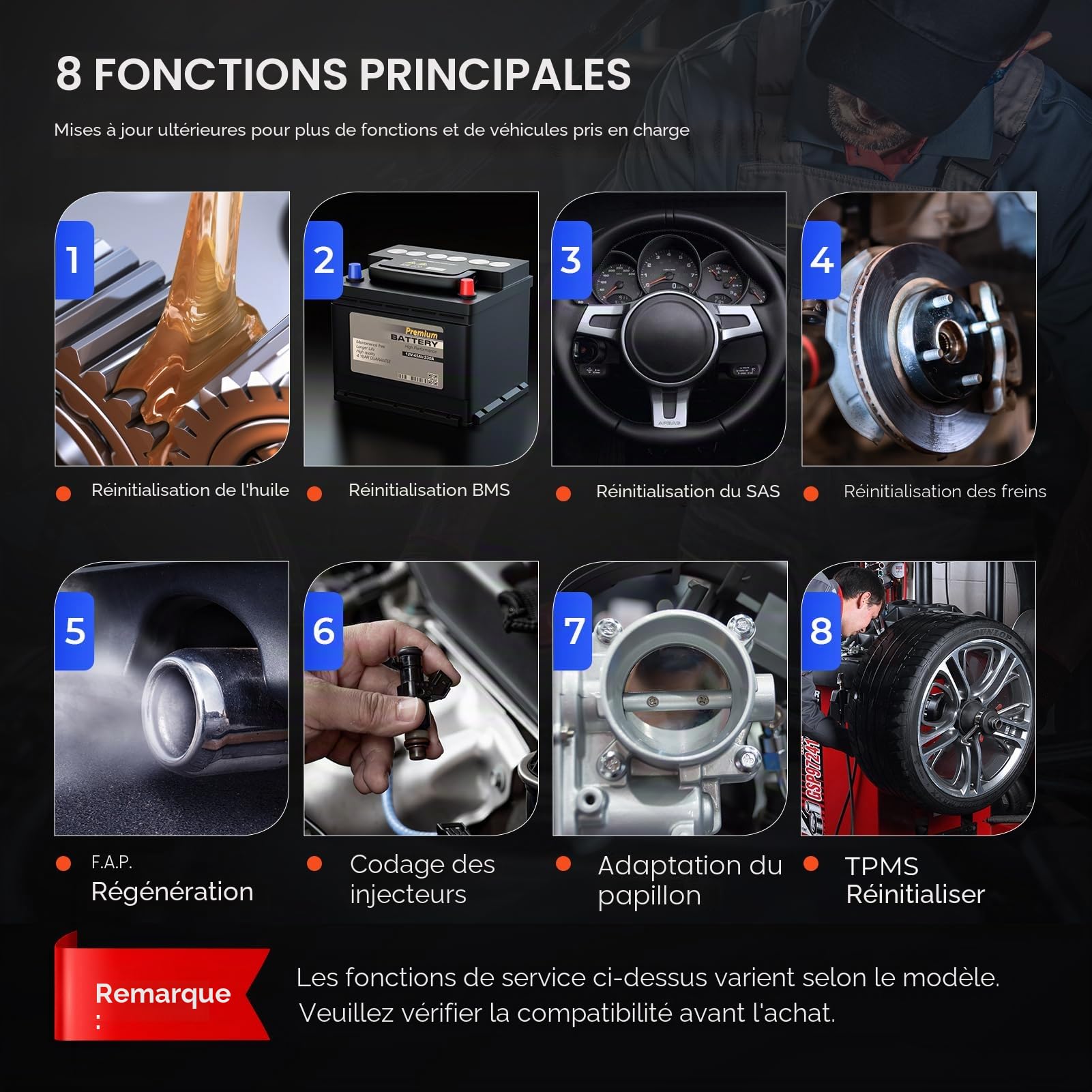 Launch CRP129X Plus Valise Diagnostic Auto Tous Systèmes 8 Services
